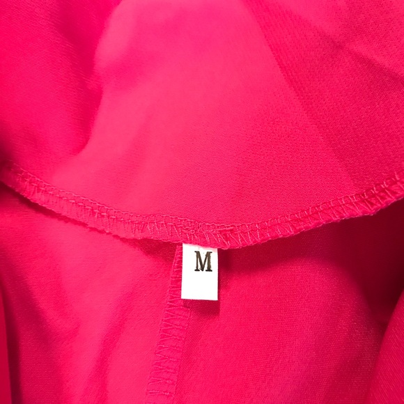 One Button Blazer Women’s Size Medium Color Pink Long Sleeve V-Neck . - Picture 7 of 15